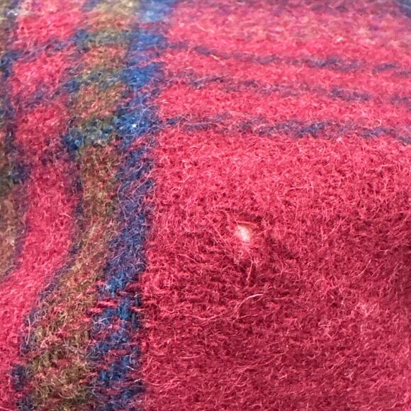 Vintage Pendleton Woolen Mills Blanket Throw Wool Plaid 52 X 68 Cabincore READ - Picture 7 of 12